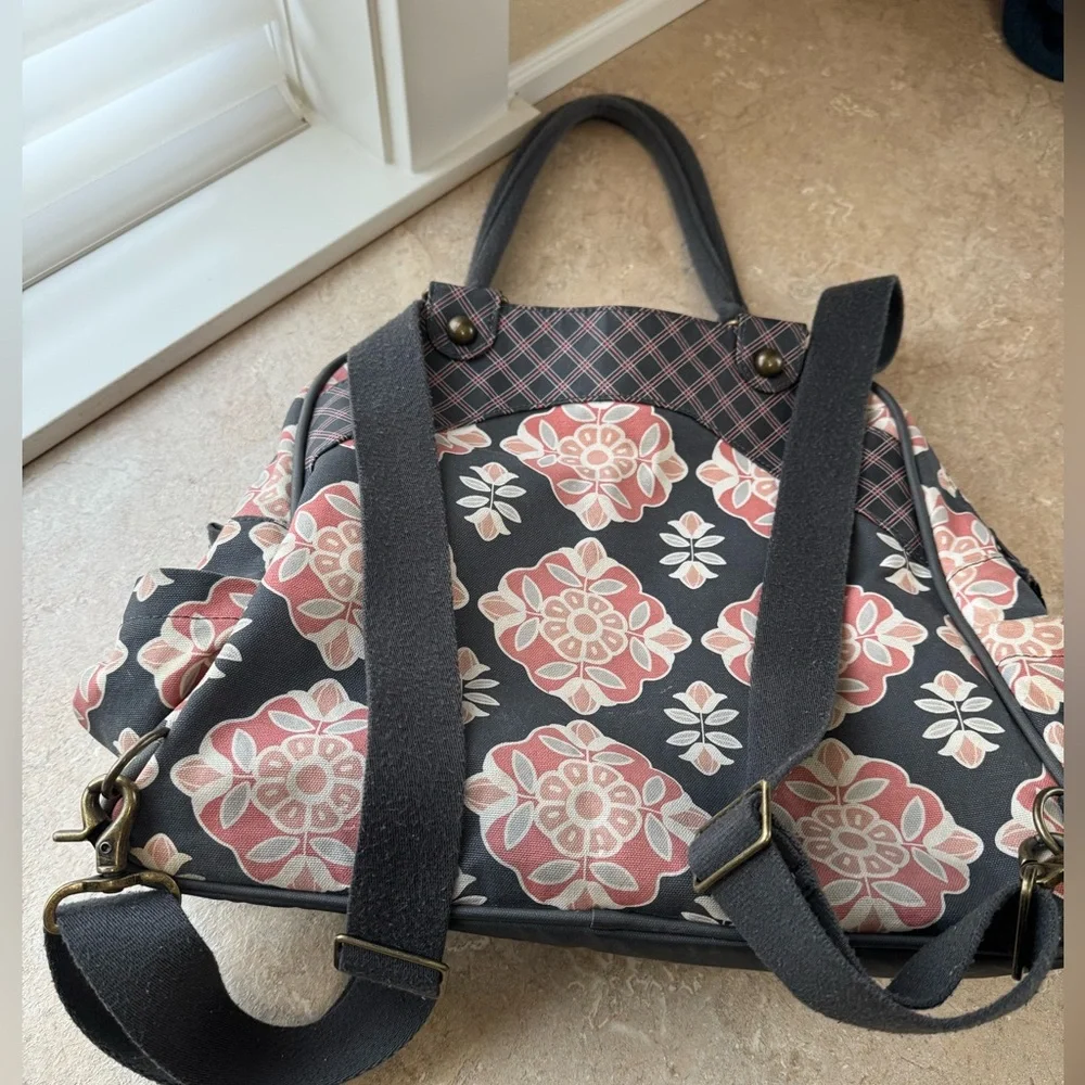 Petunia Pickle Bottom Floral & Plaid Diaper Bag